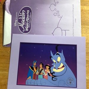 Disney's Aladdin and King of Thieves lithograph